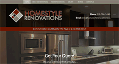 Desktop Screenshot of homestylerenovations.ca