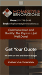 Mobile Screenshot of homestylerenovations.ca